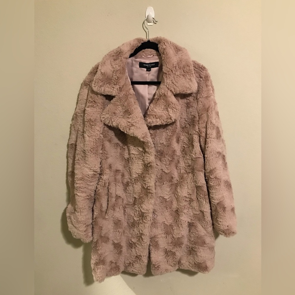 Kenneth Cole Faux Fur Teddy Jacket